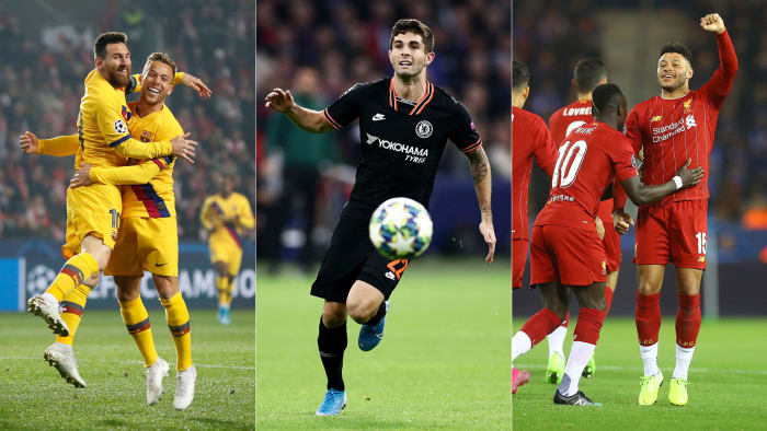 Barcelona, Chelsea and Liverpool all win in the Champions League.